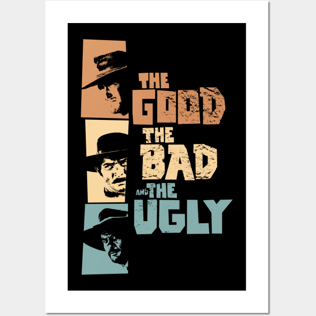 Sergio Leone - The Good, the Bad, and the Ugly Tribute Wall Art by Boogosh